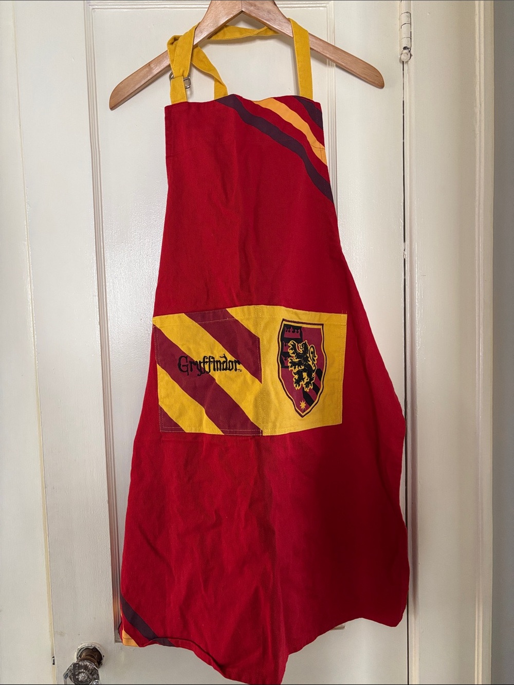 Gryffindor Red and Gold Apron - House Crest Design